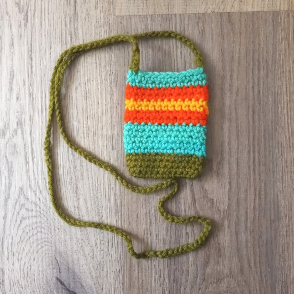 Mini Crochet Bag (Green, Orange, Teal, Yellow)